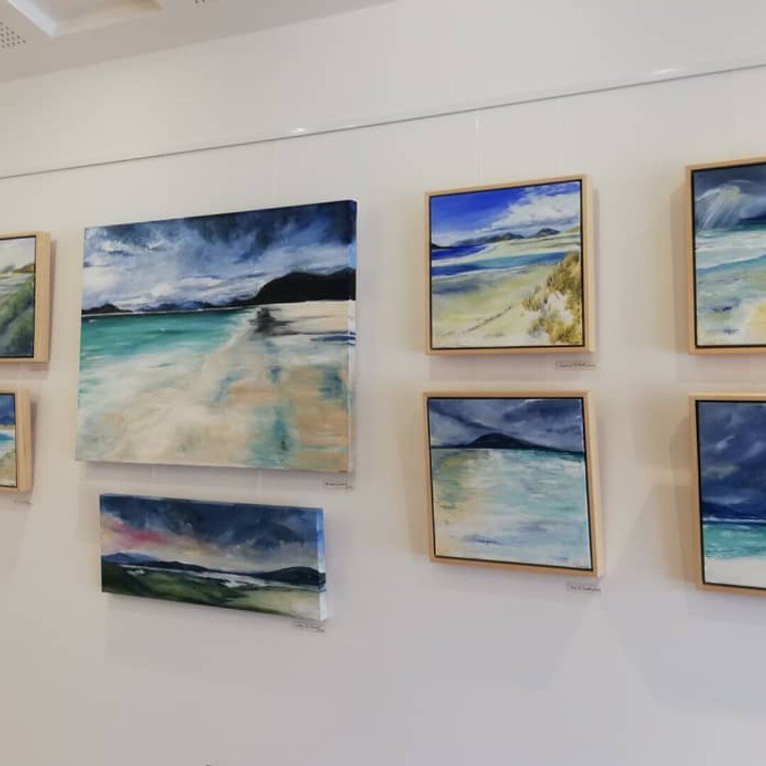 This exhibition of work by the lovely Fiona of Sparrowhouse Gallery is still available to visit at Talla na Mara, West Harris until 30th June.

If you are visiting the Isle of Harris do go and check it out, enjoying these beautiful landscape painting