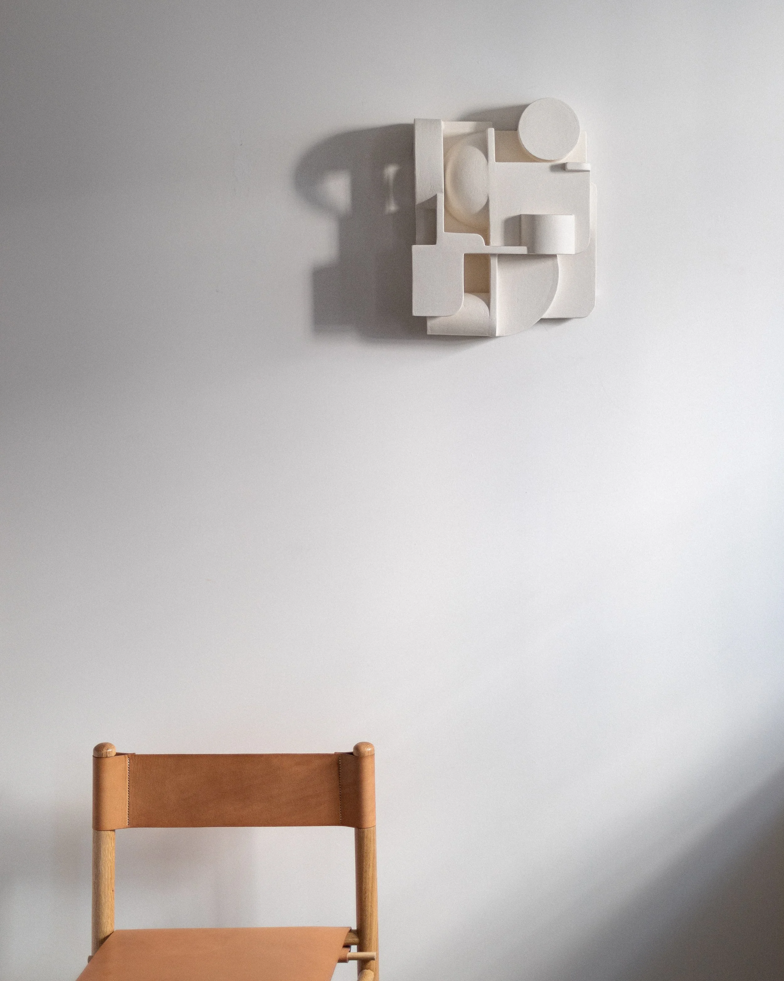 White Large Constructed Wall Sculpture II by Derek Wilson — Flow Gallery