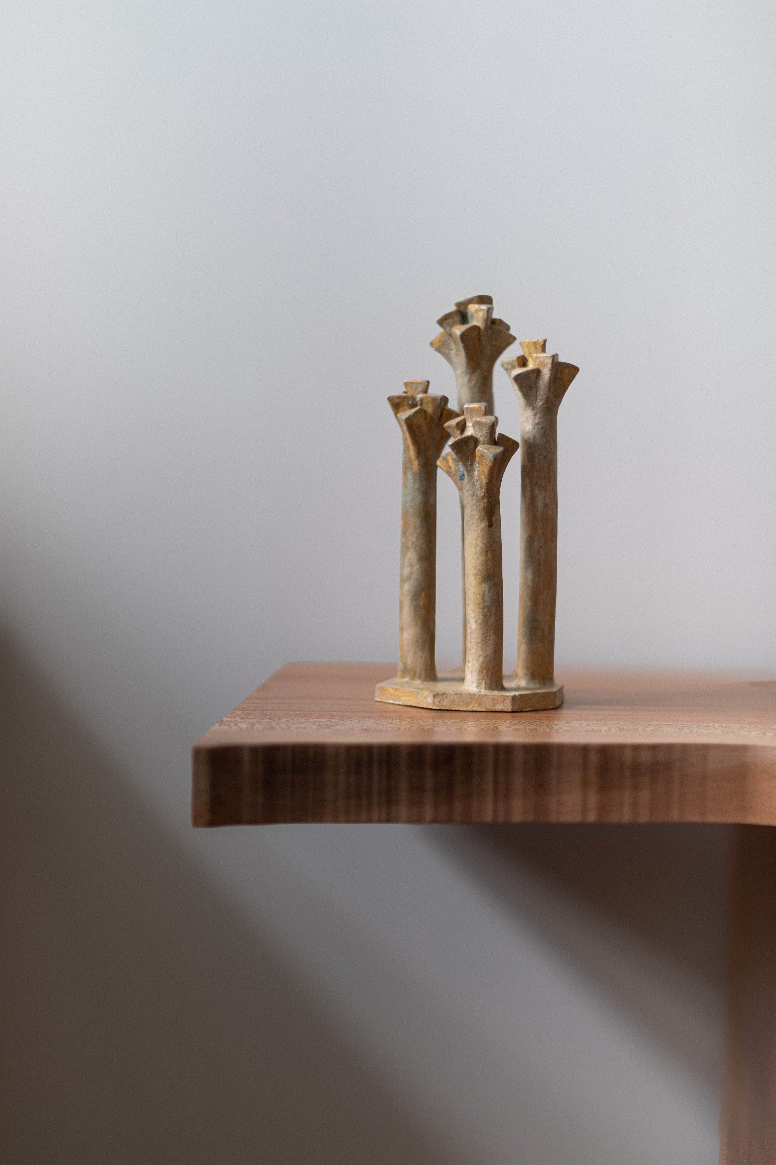 Beige Sculpture by Chinoko Sakamoto
