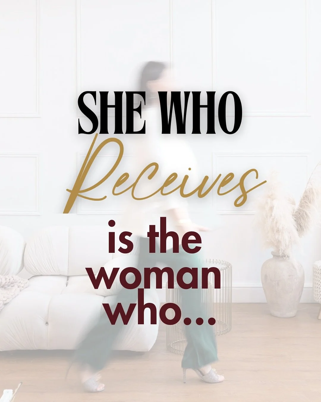 If you&rsquo;ve been waiting for the perfect moment to join She Who Receives LIVE on Friday 21 November 2025, 9.30am - 5.30pm UK time, this is it.
&nbsp;
For the next 24 hours only, you can grab either your ONLINE or VIP She Who Receives LIVE ticket 