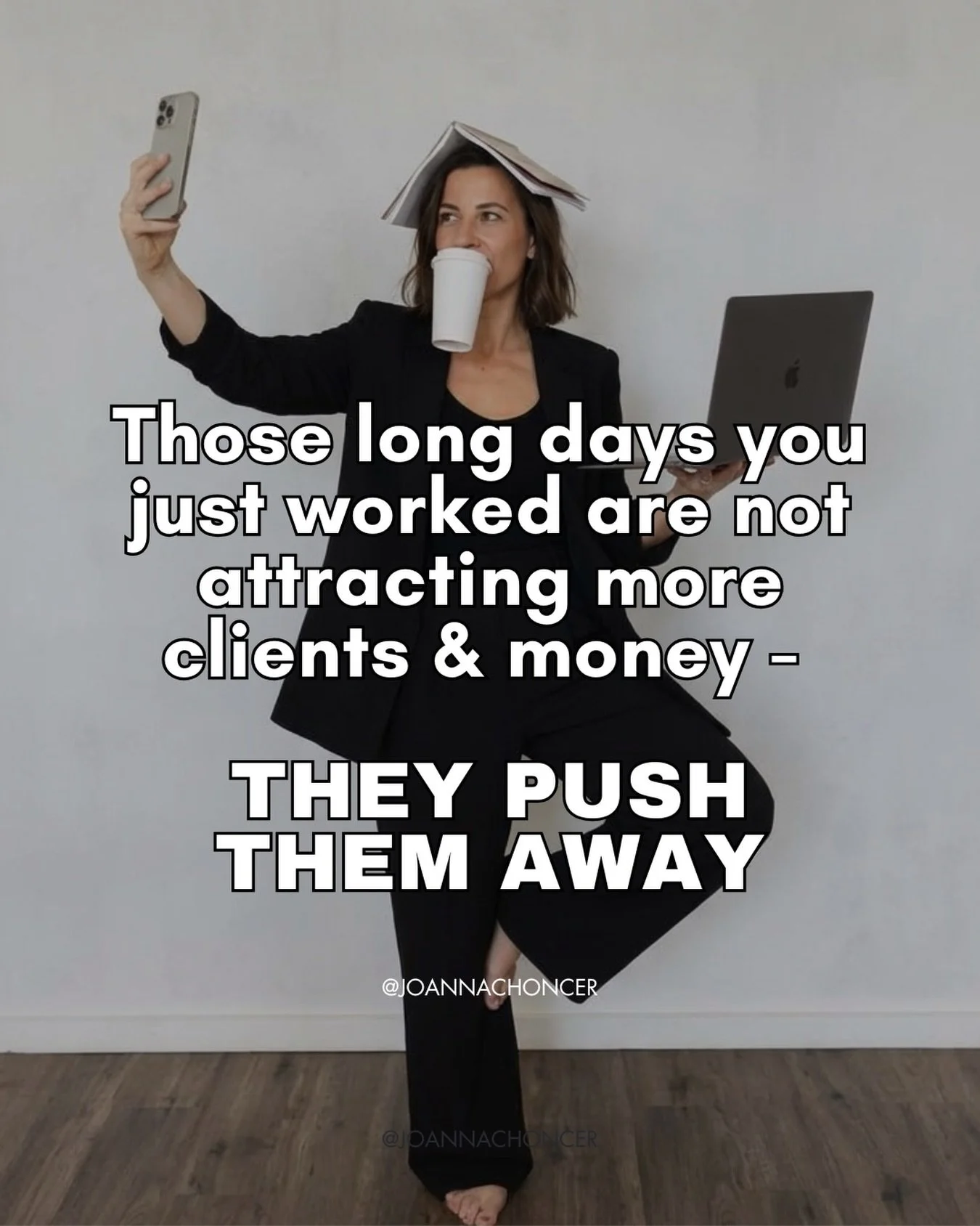 And here&rsquo;s why&hellip;👇🏼
 
When you&rsquo;re doing it from a space of &ldquo;let me do more to get more clients&rdquo; - that is subconsciously communicating &ldquo;I can&rsquo;t receive yet. I haven&rsquo;t done enough yet. I am not enough y