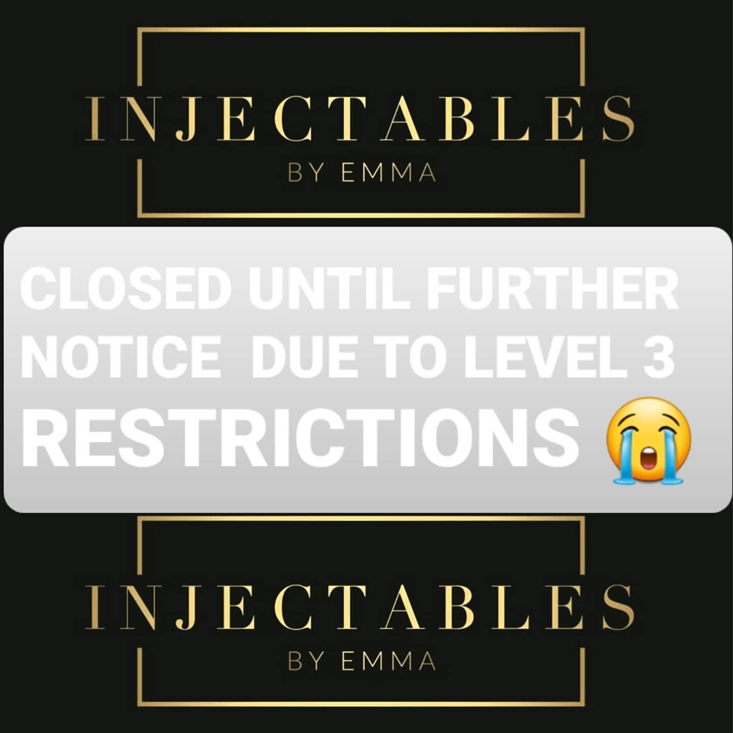 Thank you so much to my clients for your ongoing support 🙌 due to the level 3 restrictions I will not be seeing clients that are booked over the next few days and will be in contact with you to reschedule.
Let's see what Friday brings and please sta