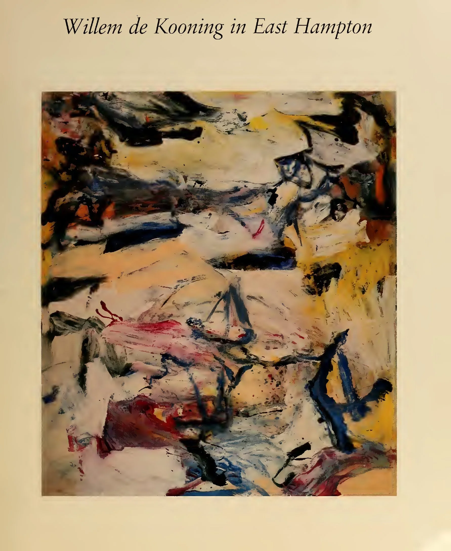 Willem de Kooning's painting, Easter Monday, at the Guggenheim