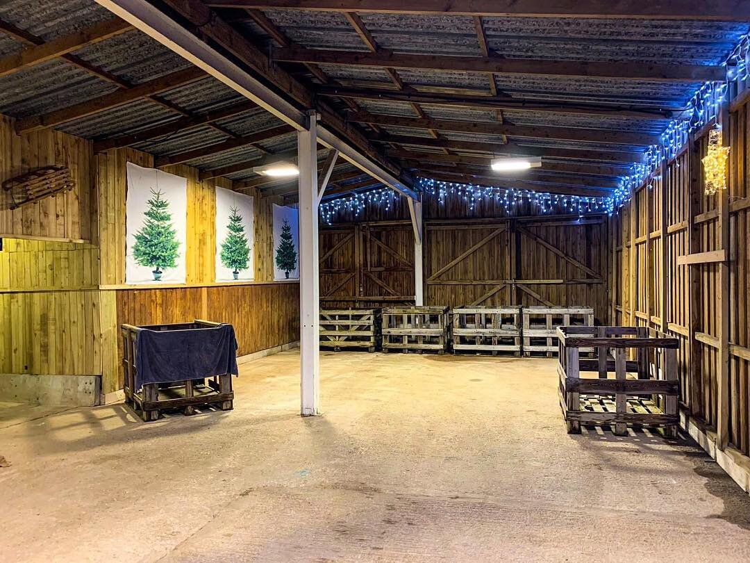 Our Christmas Barn is ready and waiting for our freshly cut Christmas Trees 🌲 #snowbirdchristmastreefarm #freshchristmastrees #freshlycut #christmastrees #christmastree #christmastreefarm #buyreal #buybritish #bctga