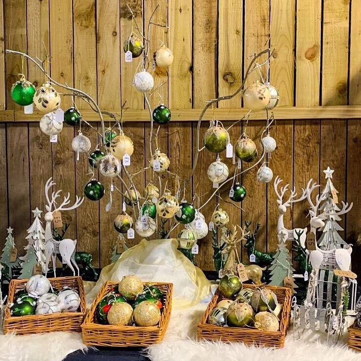 We have a lovely range of decorations for sale in our Christmas Barn 🎄 #snowbirdchristmastreefarm #christmasdecorations #christmasbarn