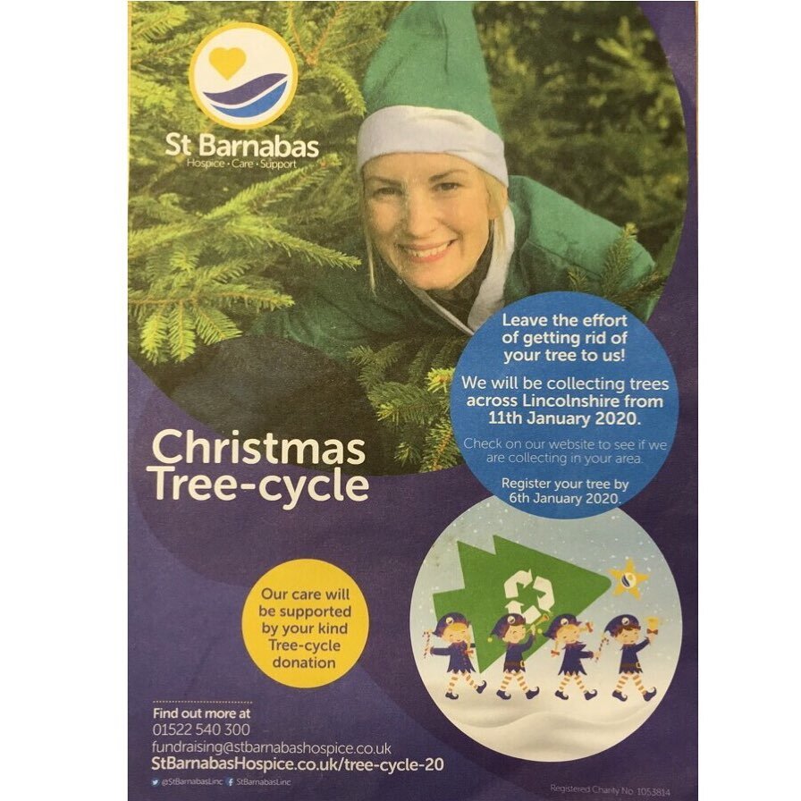 🌲 Please don&rsquo;t let your Christmas trees end up in landfill after Christmas! There are so many great recycling schemes available to make sure your tree goes back to the earth. We are promoting local charity St Barnabas Hospice&rsquo;s scheme fo