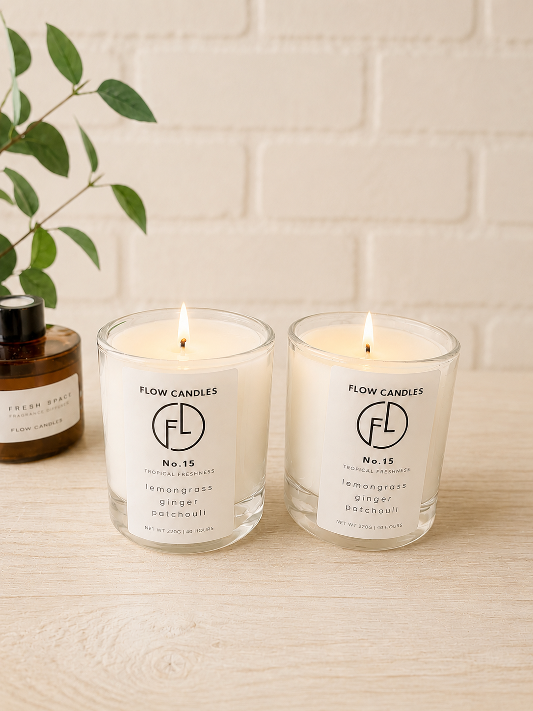 Candle. Lemongrass, Ginger & Patchouli