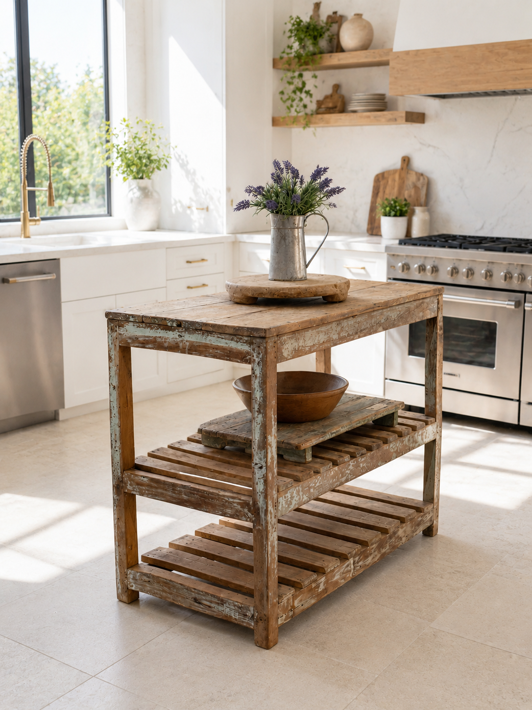 Reclaimed Vintage Kitchen Island