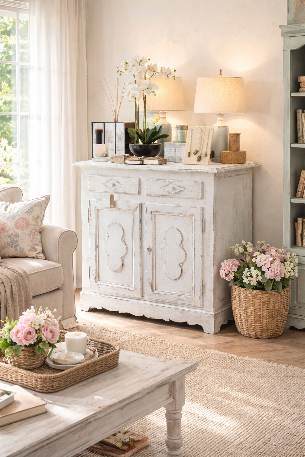 French Painted Cupboard
