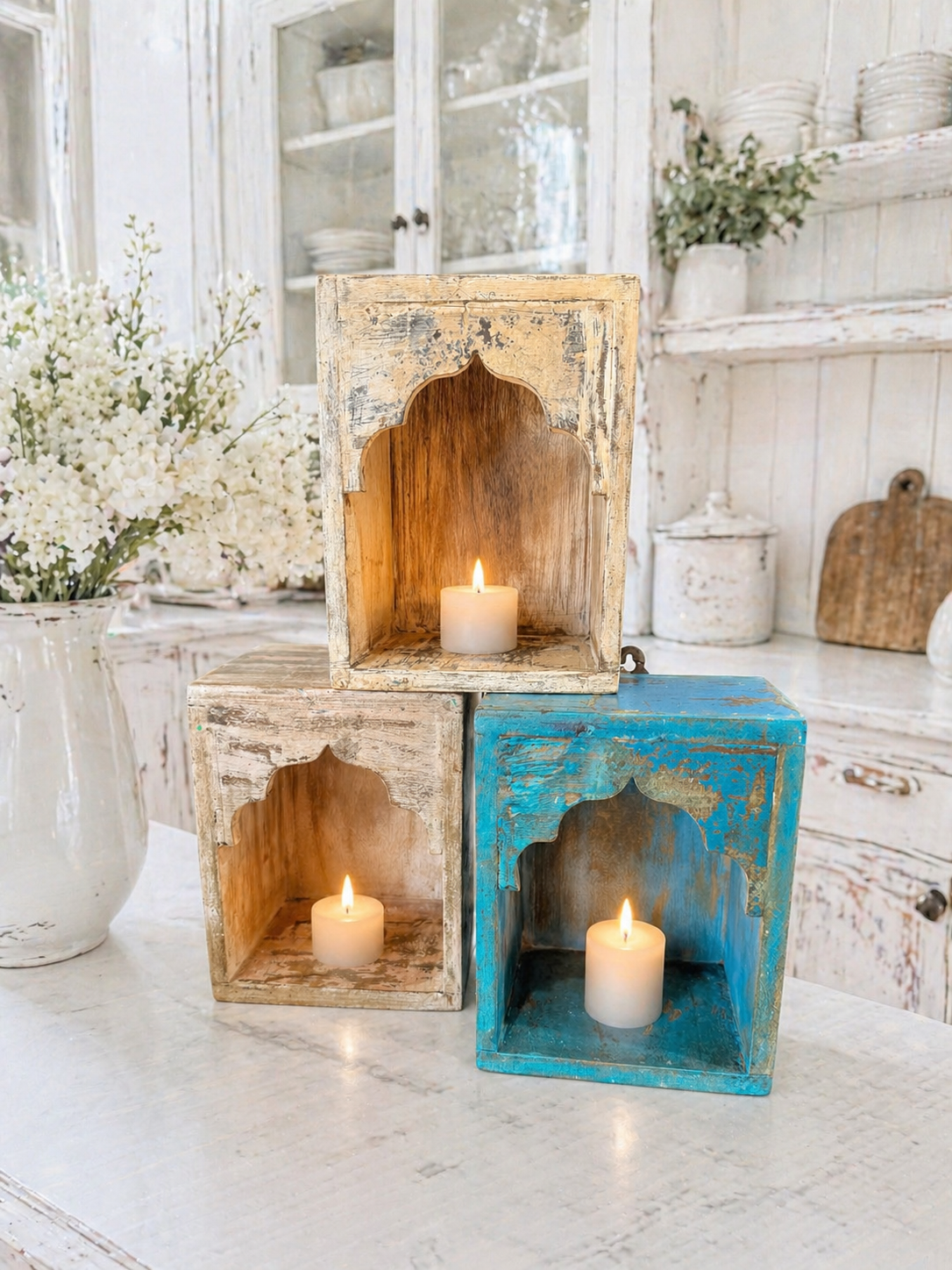 Rustic Indian Wall Mounted Boxes