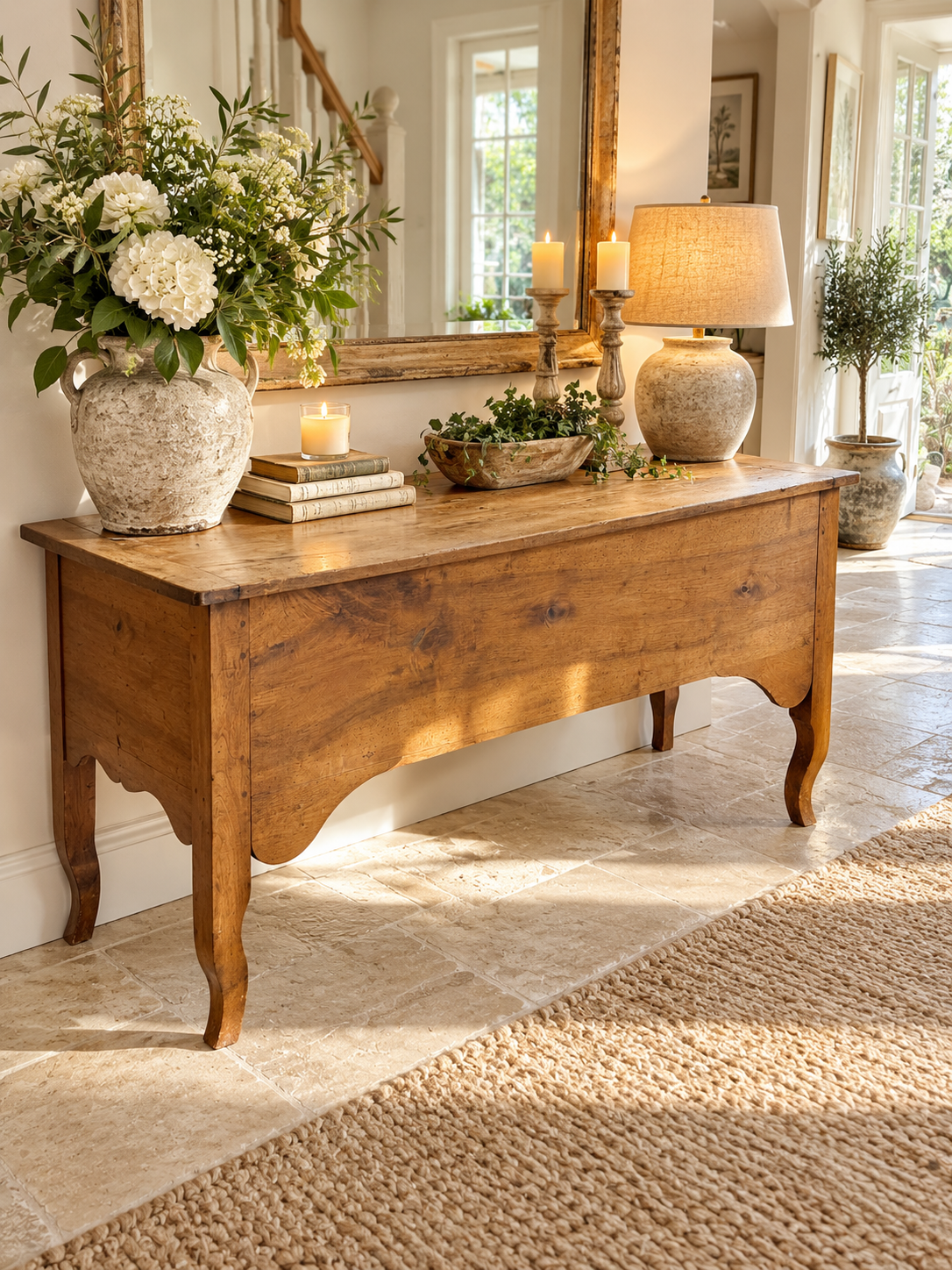 19th-Century French Farmhouse Petrin / Dough Box Table