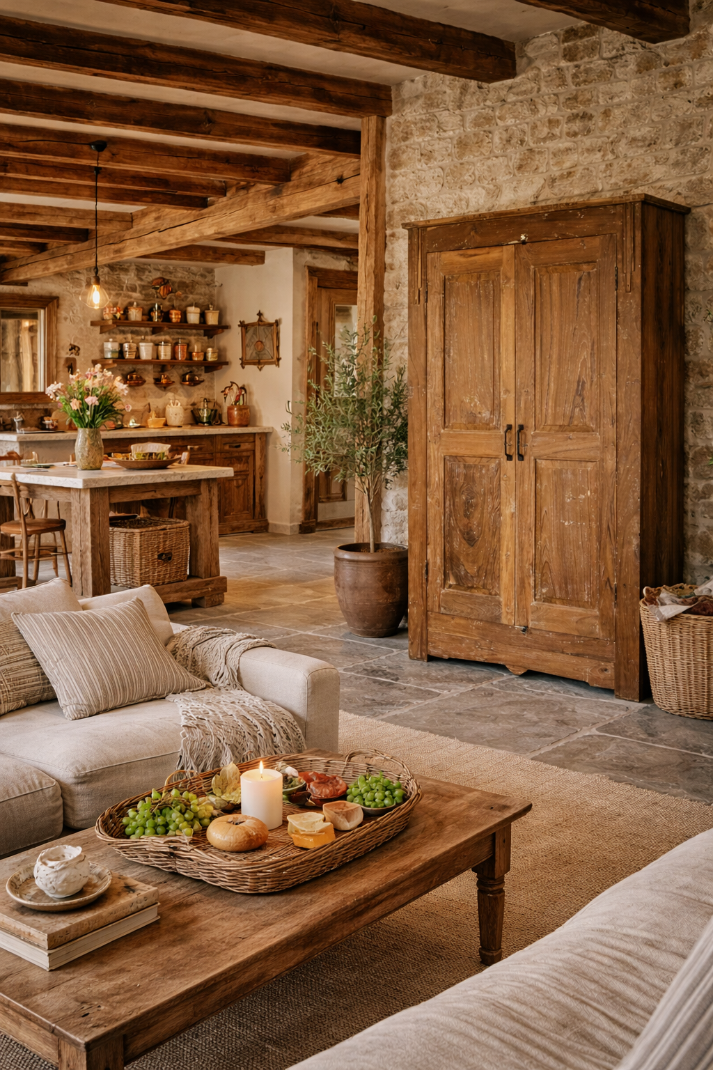 Vintage Rustic Indian Larder Cupboard