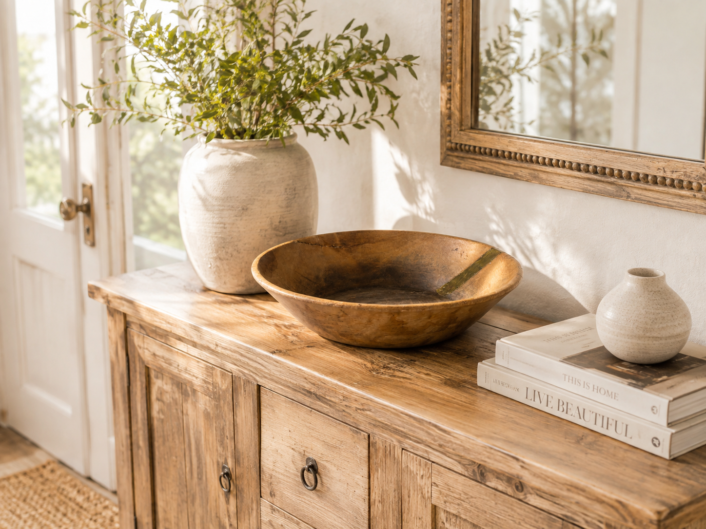 Exquisite Handcrafted Indian Wooden Bowl