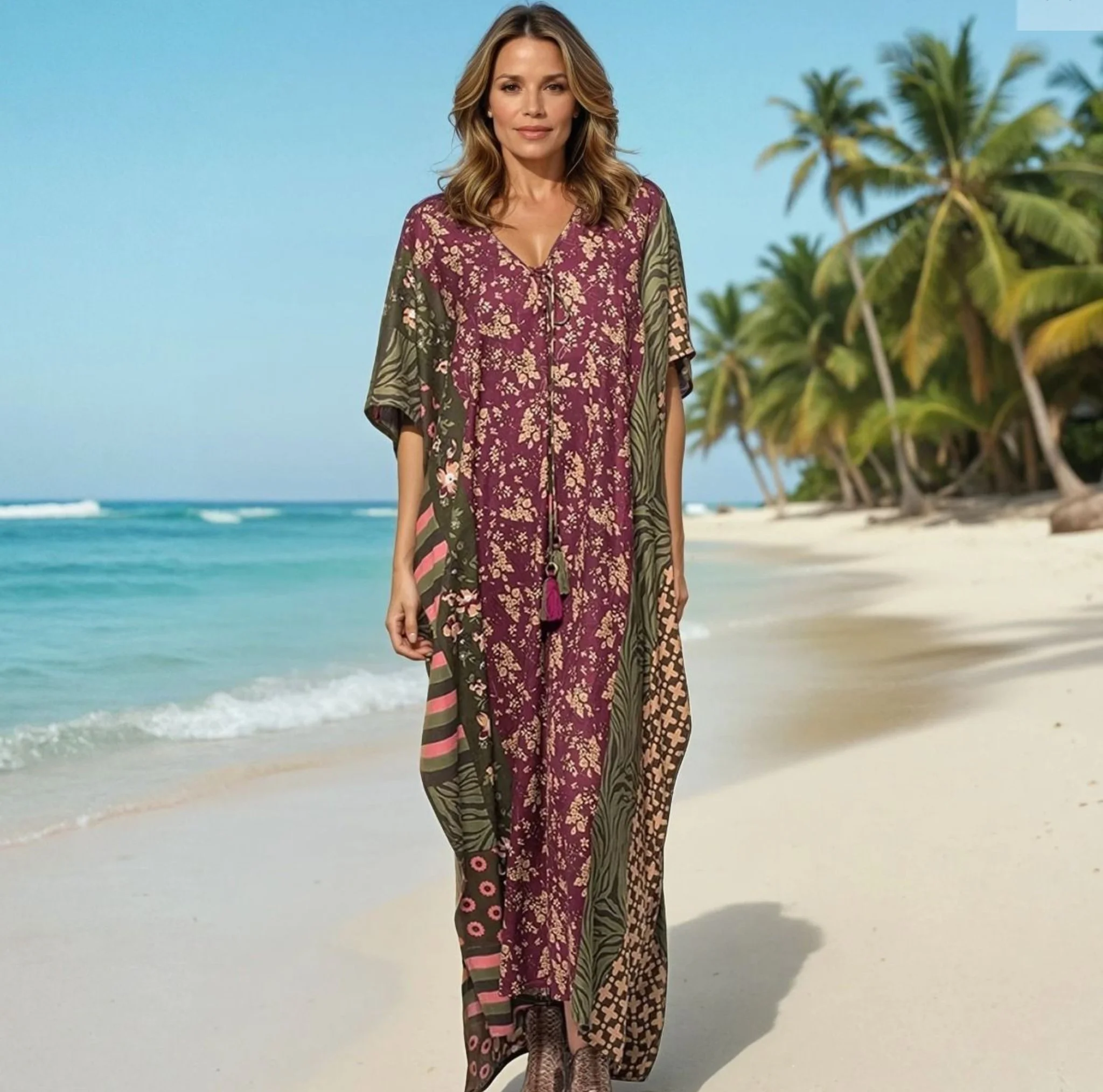 Tropical Breeze Lightweight Kaftan