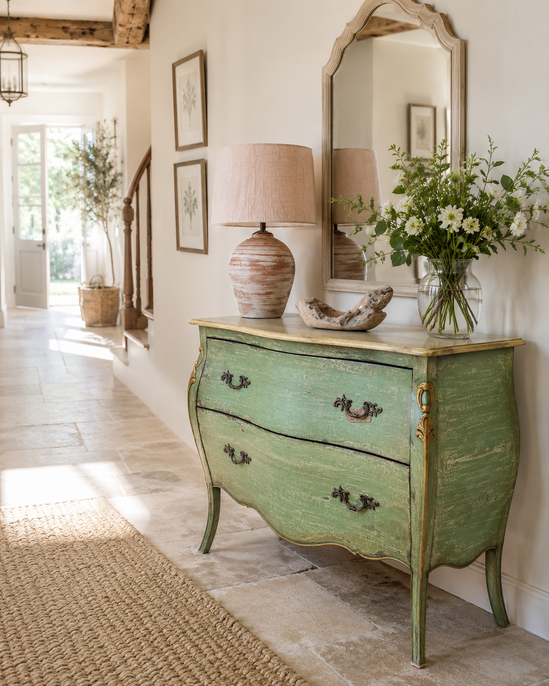 Handmade French Bombe Chest Reproduction