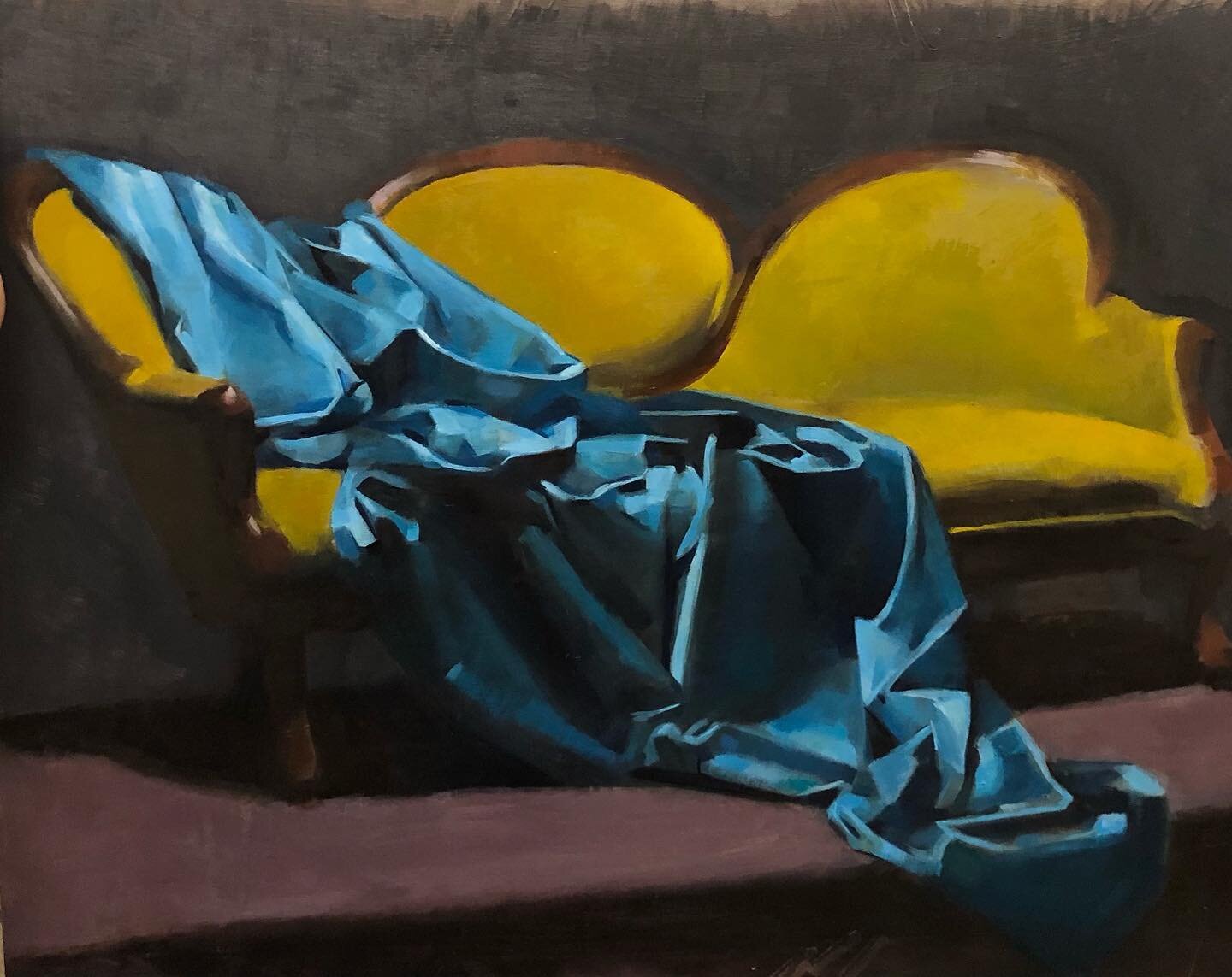 I&rsquo;ve been working out drape studies this summer. 

Larger compositions to come

#painting #art