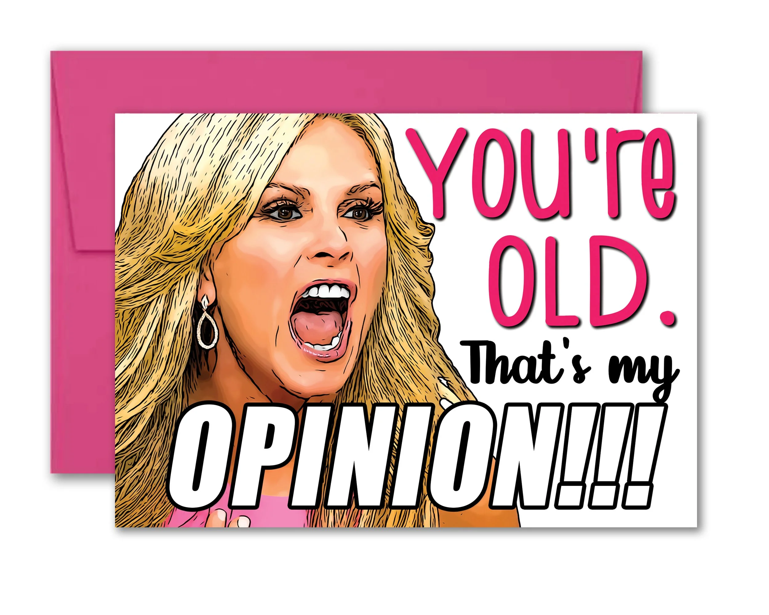 Real Housewives Bravo RHOC Tamra Birthday Greeting Card 5x7 inches w/Envelope