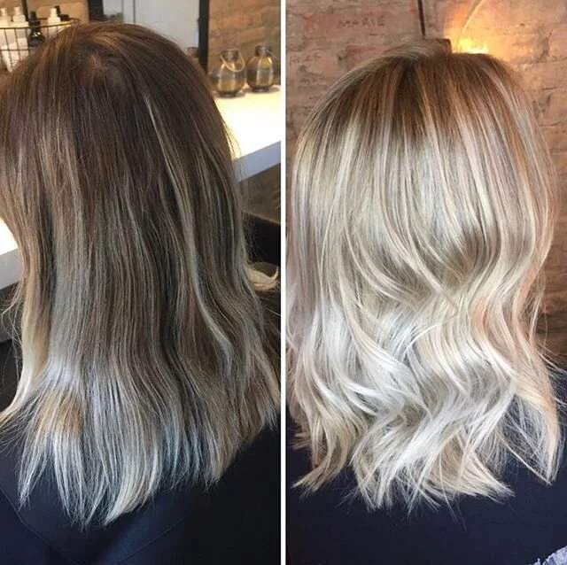 Det lyse h&aring;r f&aring;r bare s&aring; meget glans af redken farverne 👌🏼#eqshadesredken #virkeligsmukke