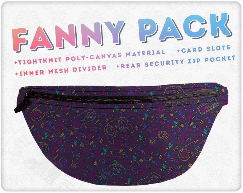 Retro Arcade Carpet Fanny Pack