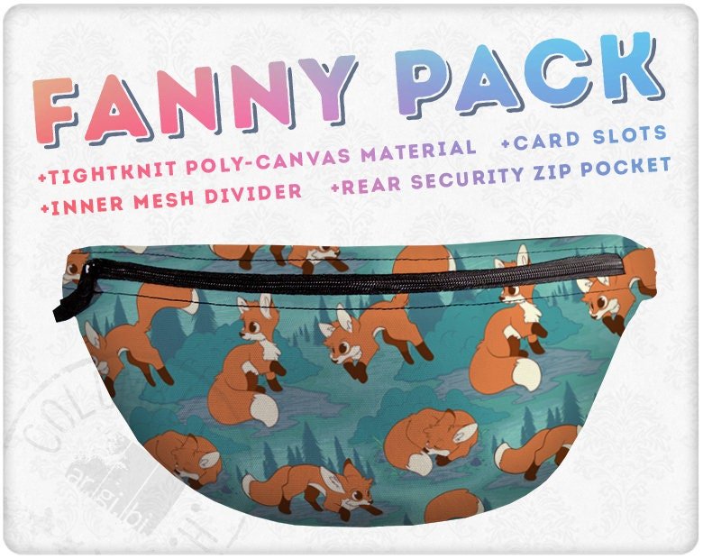 Forest Fox Pattern Fanny Pack