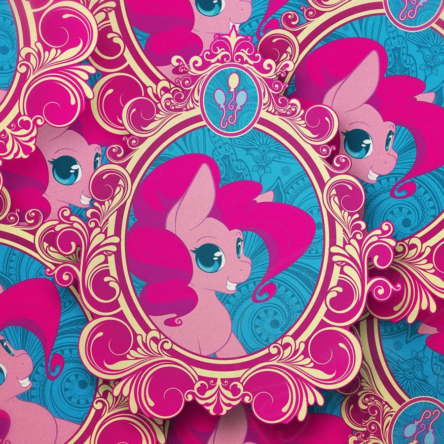 MLP Inspired Vintage Pinkie Pie Vinyl Sticker - Laptop Stickers - Water Bottle Stickers - Car Decal