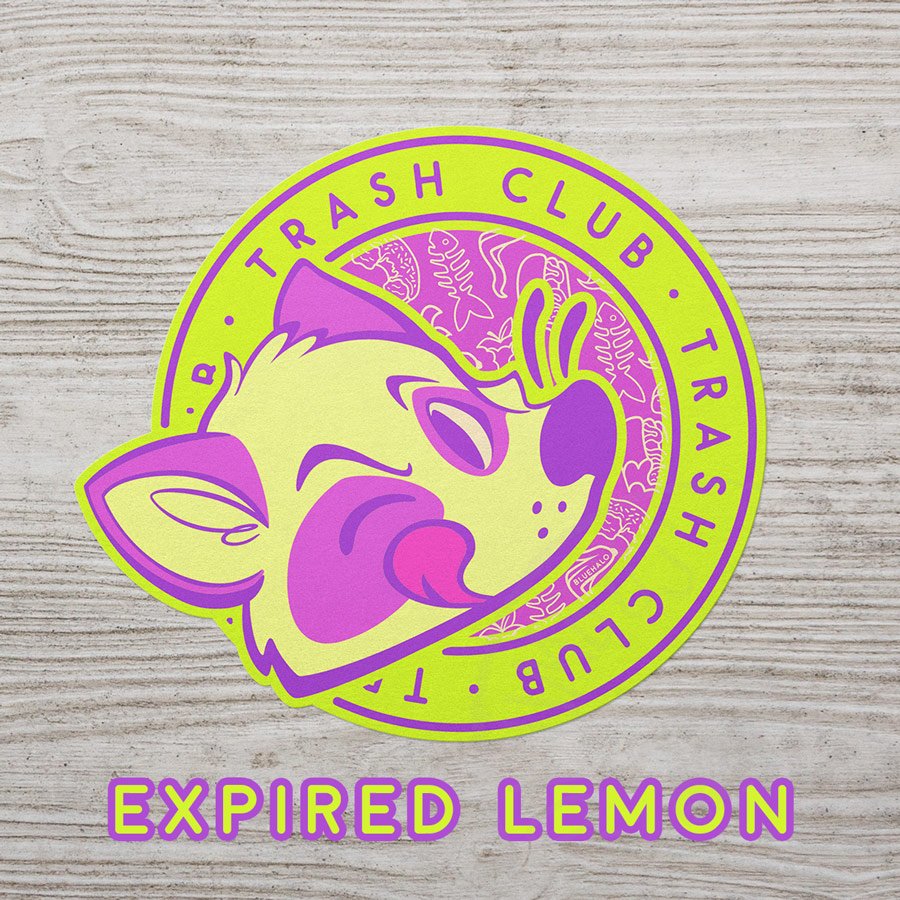 Trash Mag Raccoon Sticker — Cactus Club Paper Goods