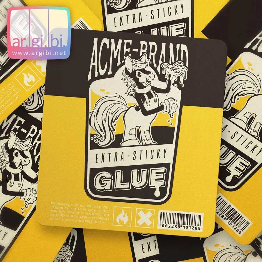 Acme Extra Sticky Glue Vinyl Sticker - Laptop Stickers - Water Bottle Stickers - Car Decal