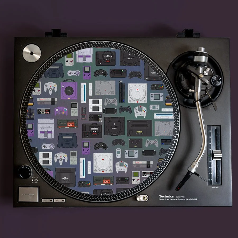 Pixel Gamer Record Player Slipmat