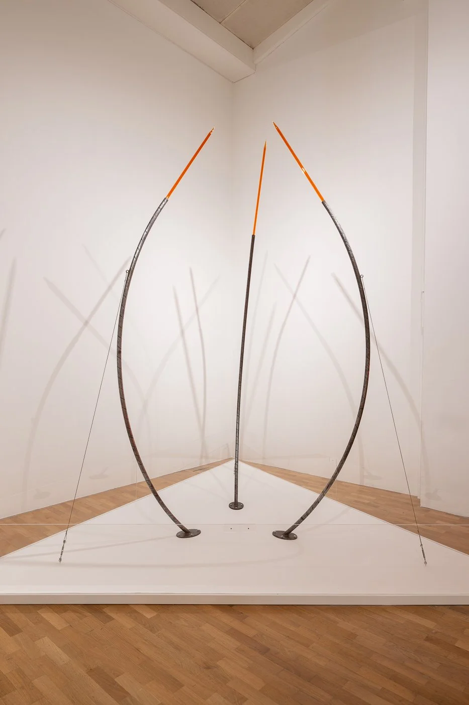Hamad Butt 'Familiars 2: Hypostasis', 1992. Liquid bromine, glass, steel, steel wire. Overall display dimensions variable. 
