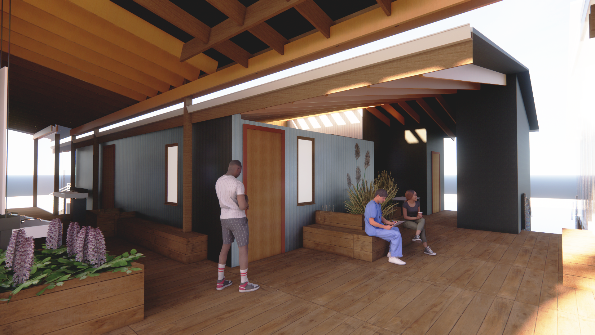 Rendering of C&C medical waiting area