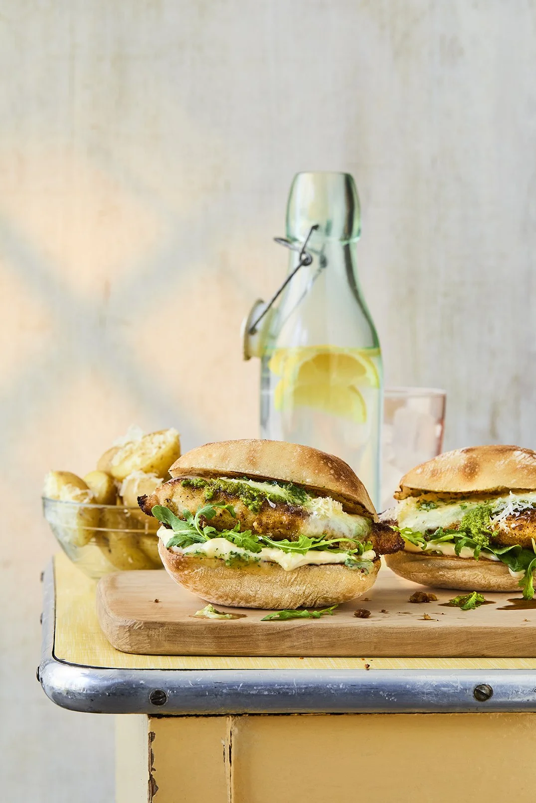 Pesto Chicken Parmesan Garlic Bread Burgers_8 copy.jpg
