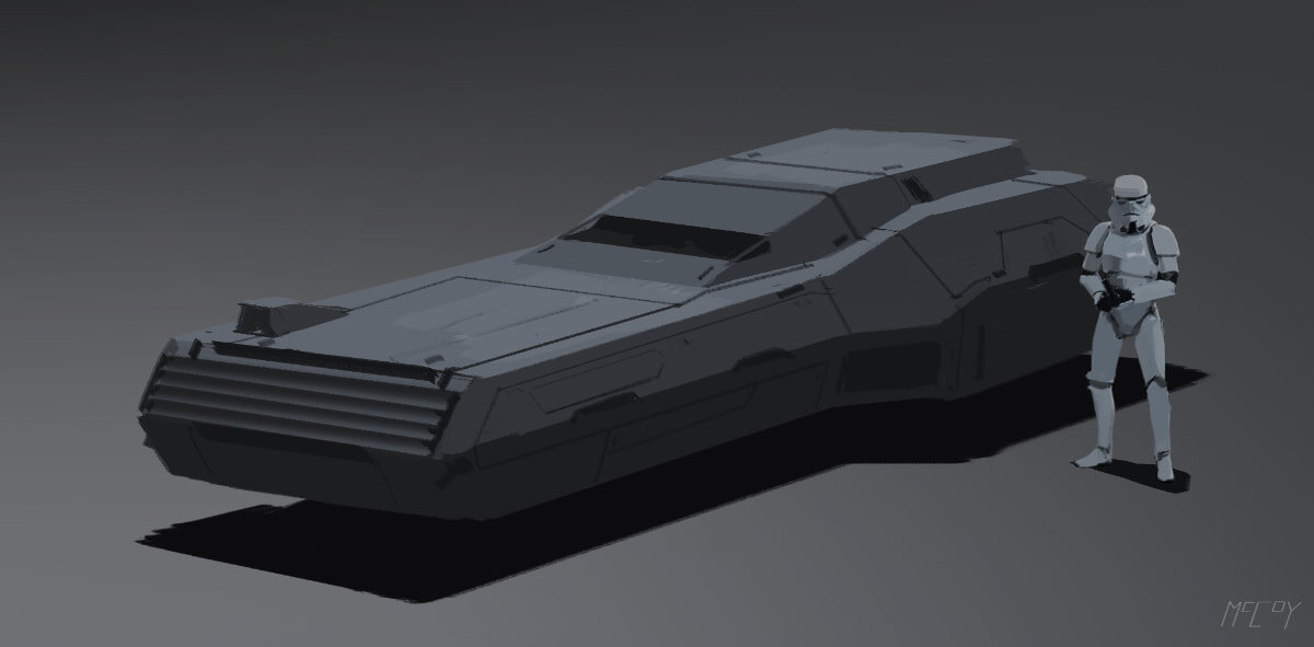 Vehicles Solo A Star Wars Story — Jon McCoy Art Concept Art for