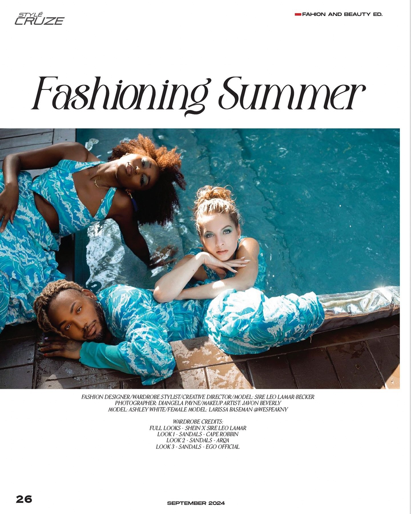 Fashioning Summer - A Sire Leo Lamar editorial for @stylecruze.

Of course we&rsquo;re wearing full Shein x Sire Leo Lamar.

This was the most fun I&rsquo;ve had on a shoot EVER!

Special thanks to my amazing team 
Co-stars: @pocket.lion &amp; @laris