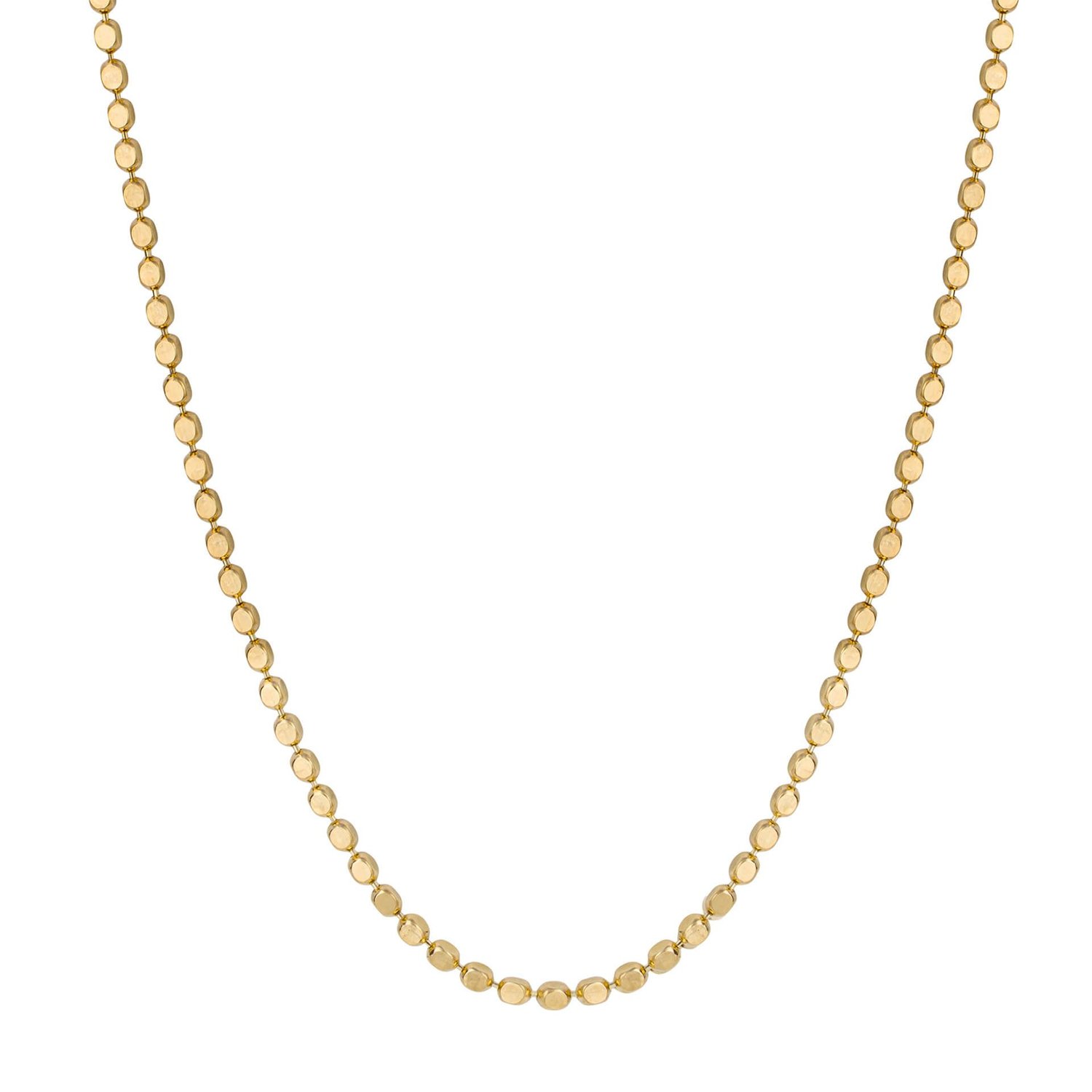 Yellow Gold Cube Necklet — Mary Jane Fine Jewellery