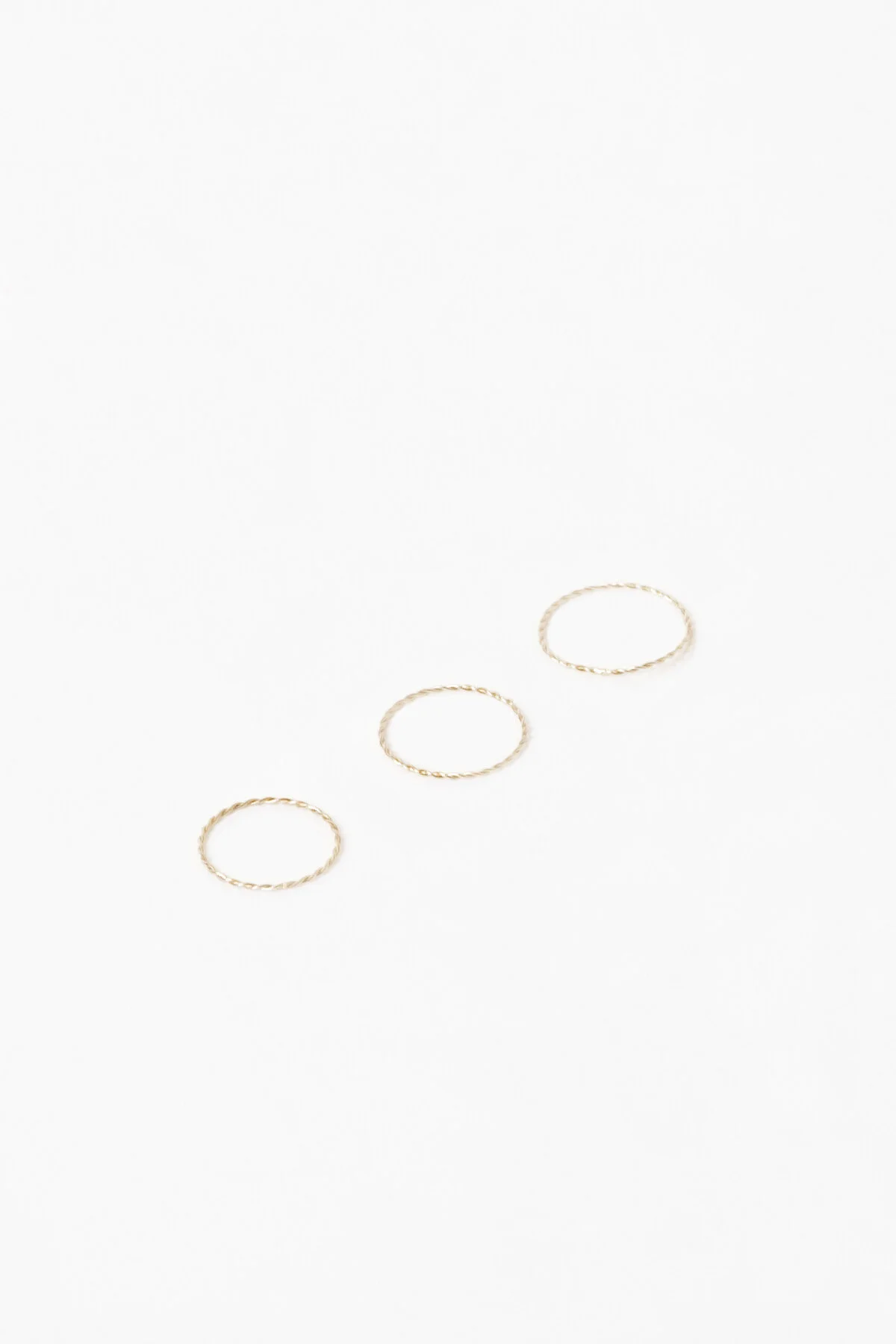 Skinny Trio Rings - Set of 3