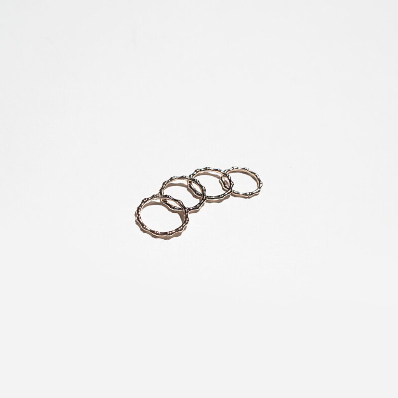 Ridge Knuckle Rings - Set of 4