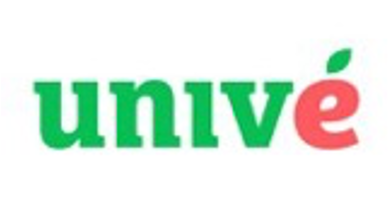 Unve logo with the word 'unvève' in green letters, featuring a small green leaf on top of the letter 'v' and a red accent on the letter 'e'