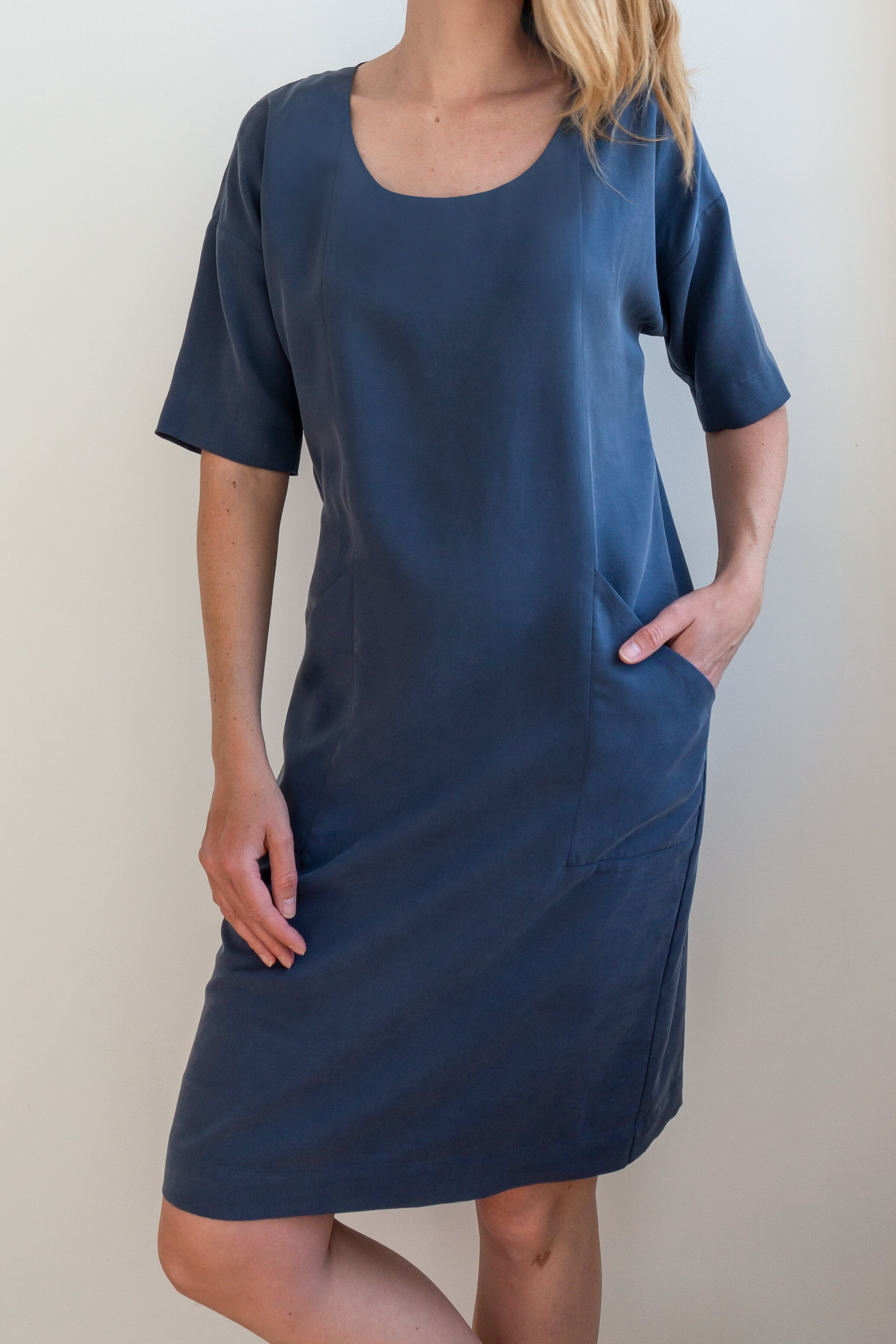 Blue tencel dress — FENNY FABER / Slowfashion