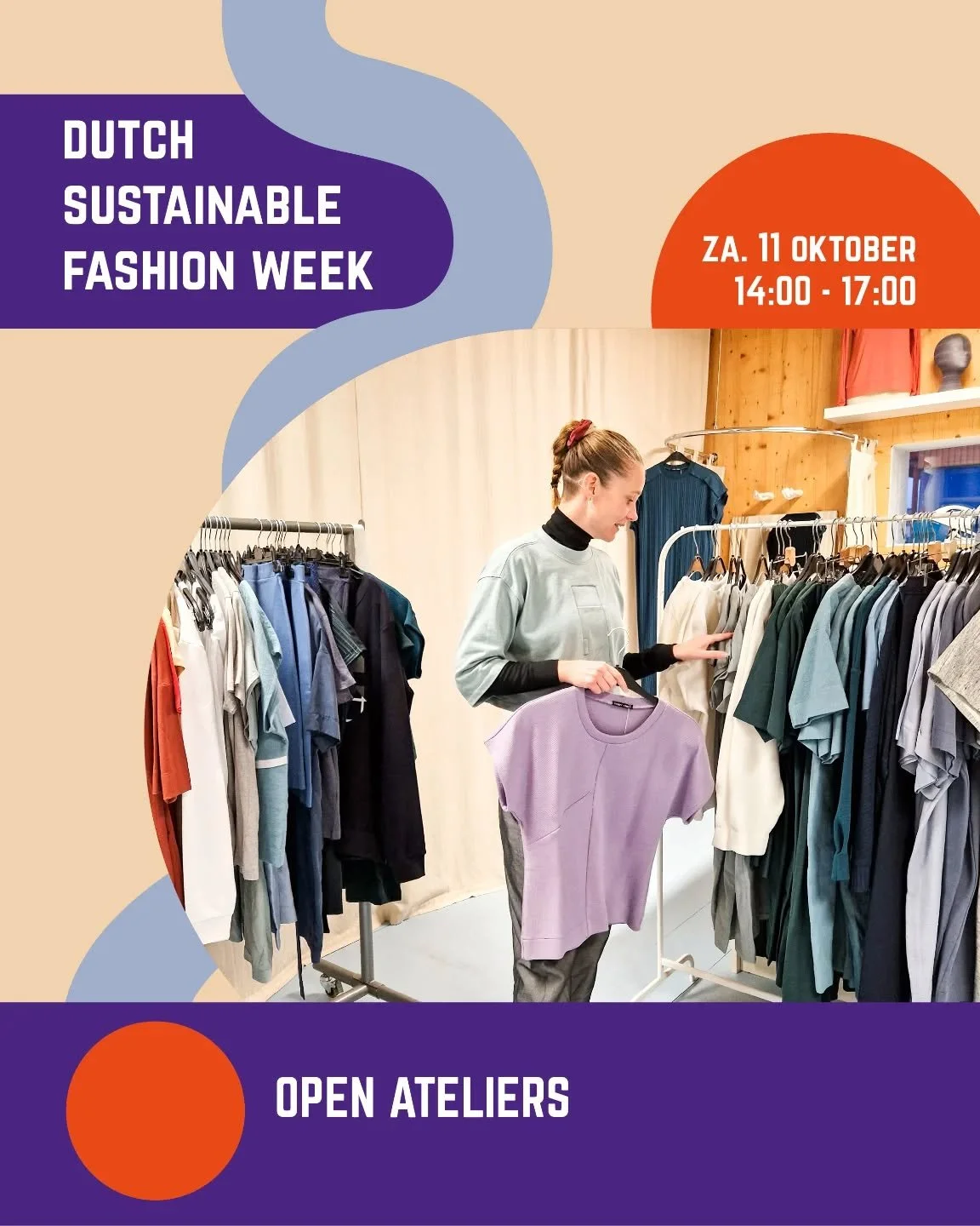 Dutch Sustainable Fashion Week X Het Hof van Cartesius⁠
⁠
Op zaterdag 11 oktober is het weer zo ver! Een nieuwe editie van DSFW op het Hof⁠
⁠
Dit jaar met een minstens zo mooi programma als afgelopen jaren, vol workshops, exposities, open ateliers en
