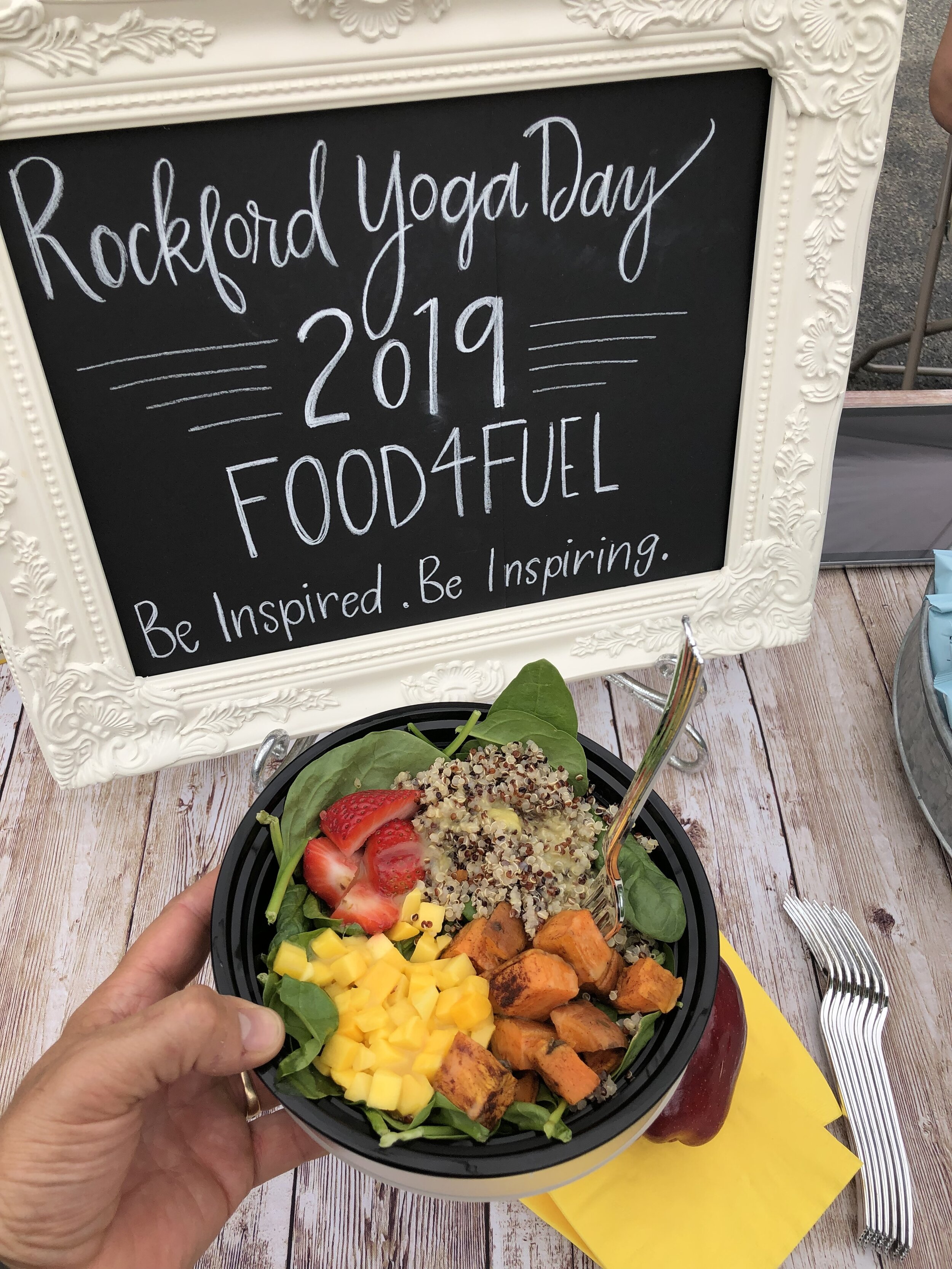 Rockford Yoga Day Food 4 Fuel Keri Knutson Hoyt Yoga Instructor.JPG