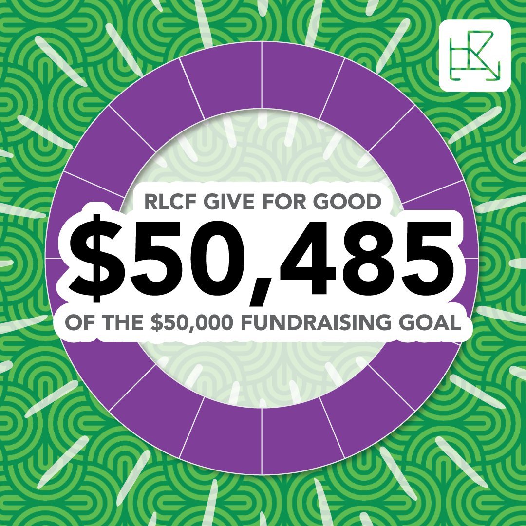 We cannot say THANK YOU enough! We reached our $50,000 goal last night just before the close of Give for Good 2024. 

Thank you for believing in our work! RLCF is lucky to have a community of advocates that, not only support, but champion the arts, o