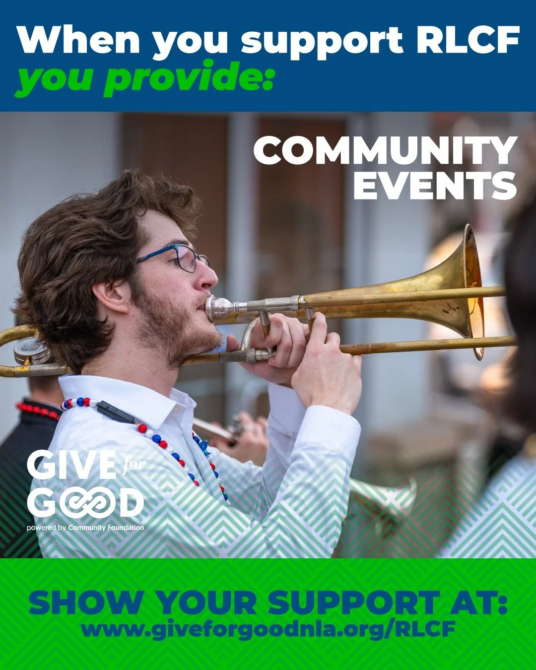Supporting RLCF means providing opportunities for the community to come together!�

Head to giveforgoodnla.org/RLCF  to support RLCF with a tax-deductible, percentage-matched donation through Give for Good!