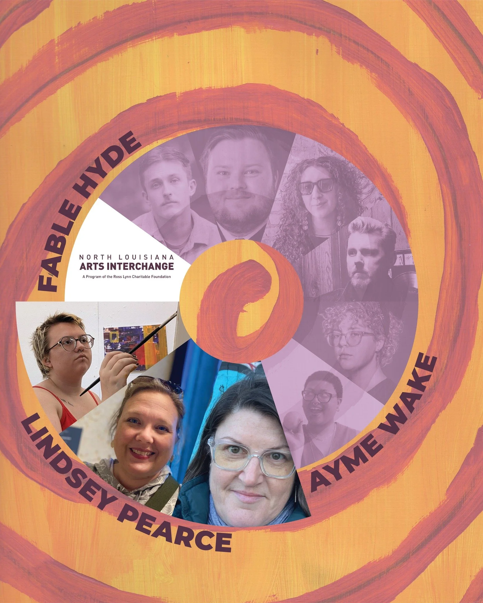 Last but never least, meet our group of three!

Collaborators Fable Hyde, Lindsey Pearce, and Ayme Wake have been creating an amazing piece here in the Gilbert Center. These three give you this clue about their work: 

"Divine Female Rivers&quot