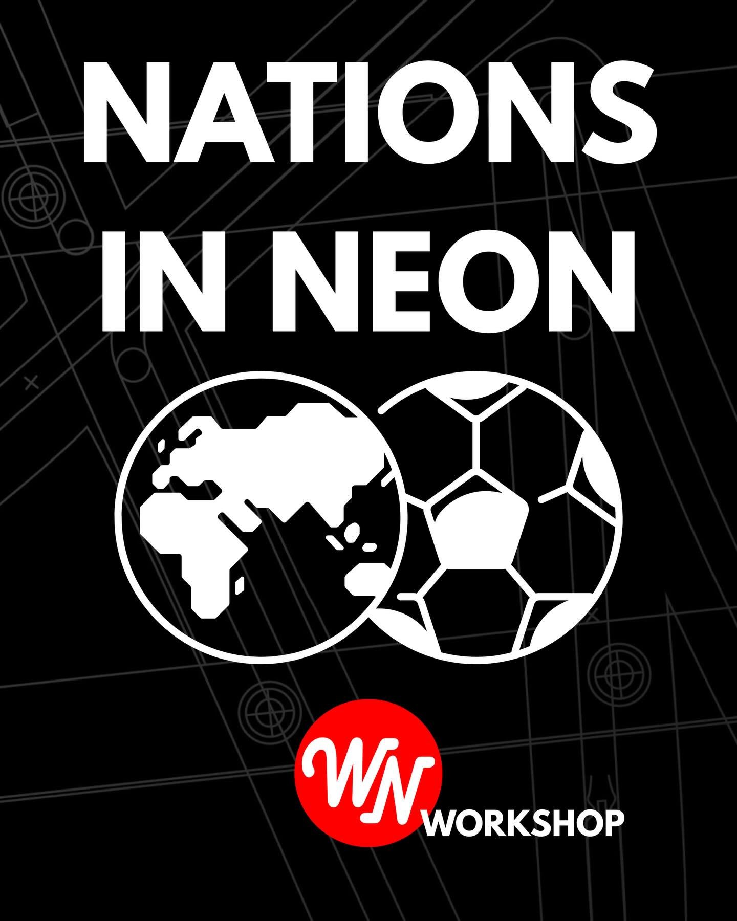 Inspired by countries participating in the FIFA World Cup 26&trade;, these workshops celebrate international creativity through neon.

Nations in Neon are evolving workshops that explore how neon artists from different countries interpret color, craf
