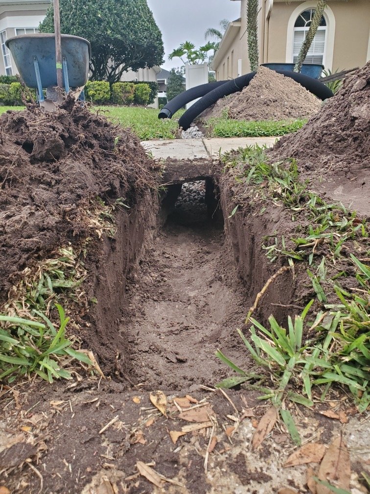 French Drain Installation Winter Park 32789 | Michael Geist's Yard Works