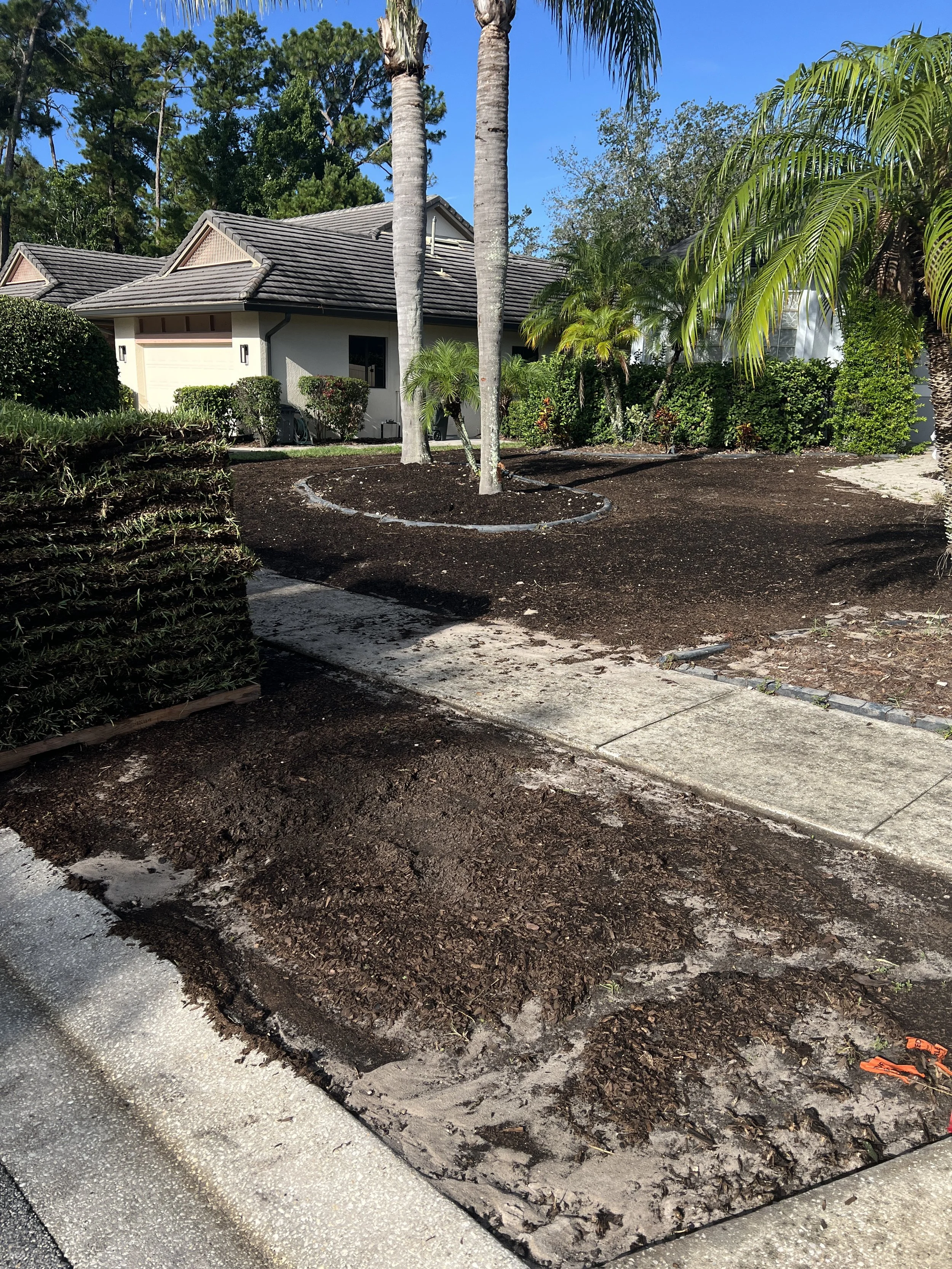 Oviedo Sod Installation Prep by Michael Geist's Yard Works