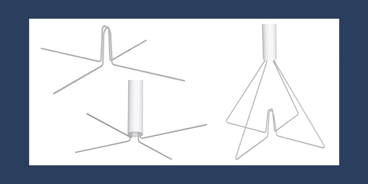 Heavy duty wire display feet from UD-Direct