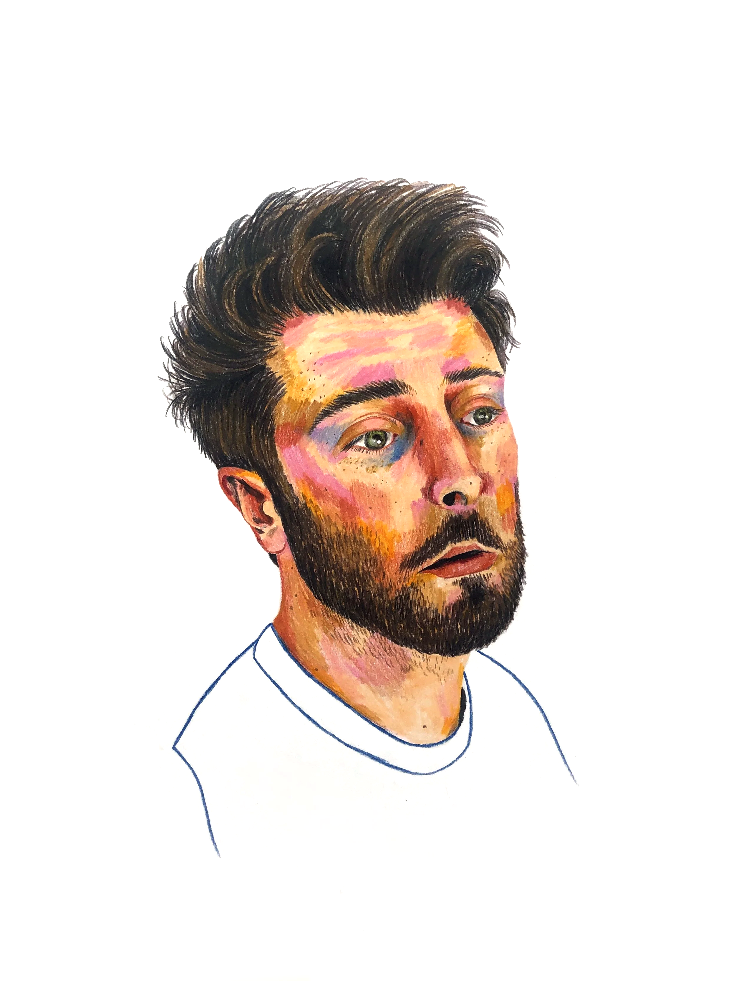 Self+Portrait+During+Lockdown%2C+Pencil+on+paper+2020.png