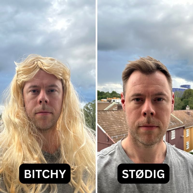 «Husk å smil – så ingen tror du er sur, kald eller bitchy.»