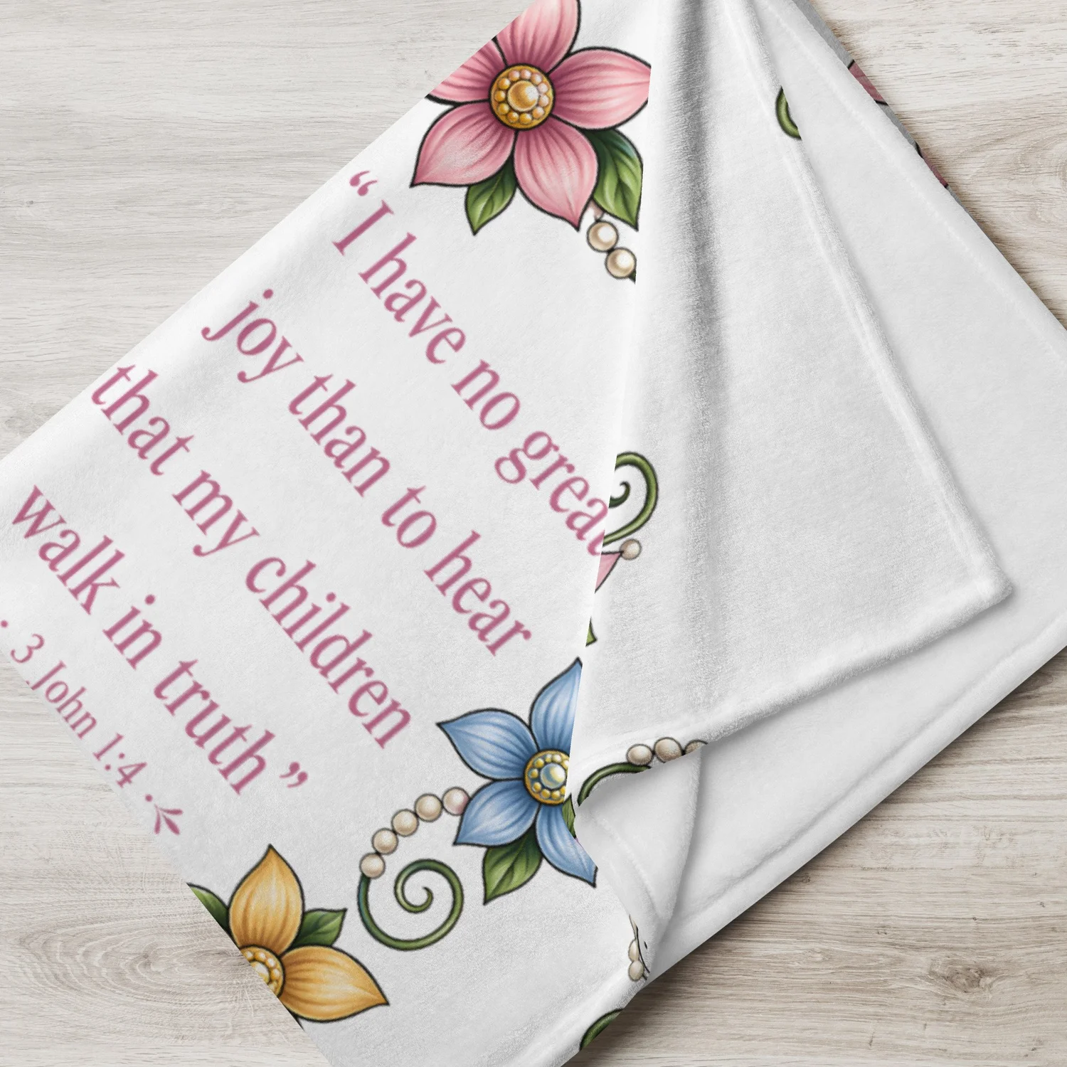 Walk in Truth Scripture Throw Blanket